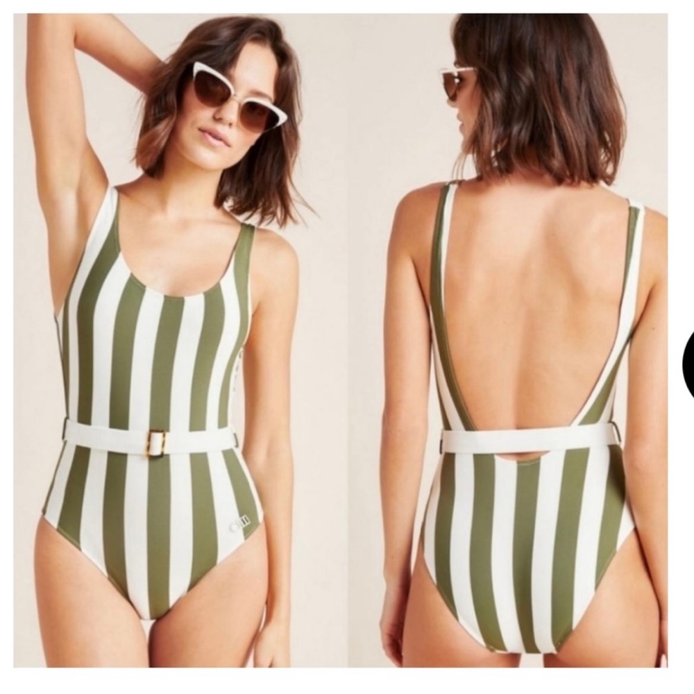 Solid & Striped Ann Marie Belted One Piece